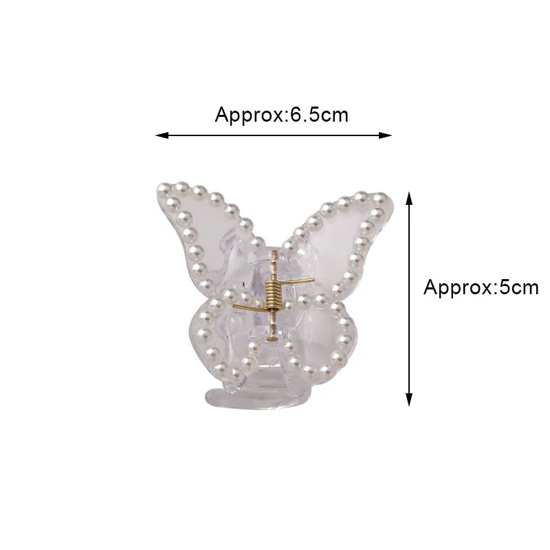 Transparent Butterfly Hair Claws Hairpin Cute Transparent Acrylic Clip