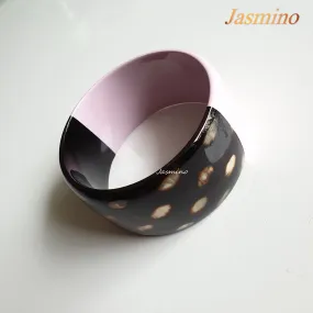 Trendy Stunning Bracelet J17574, Made by Natural Buffalo Horn and Lacquer