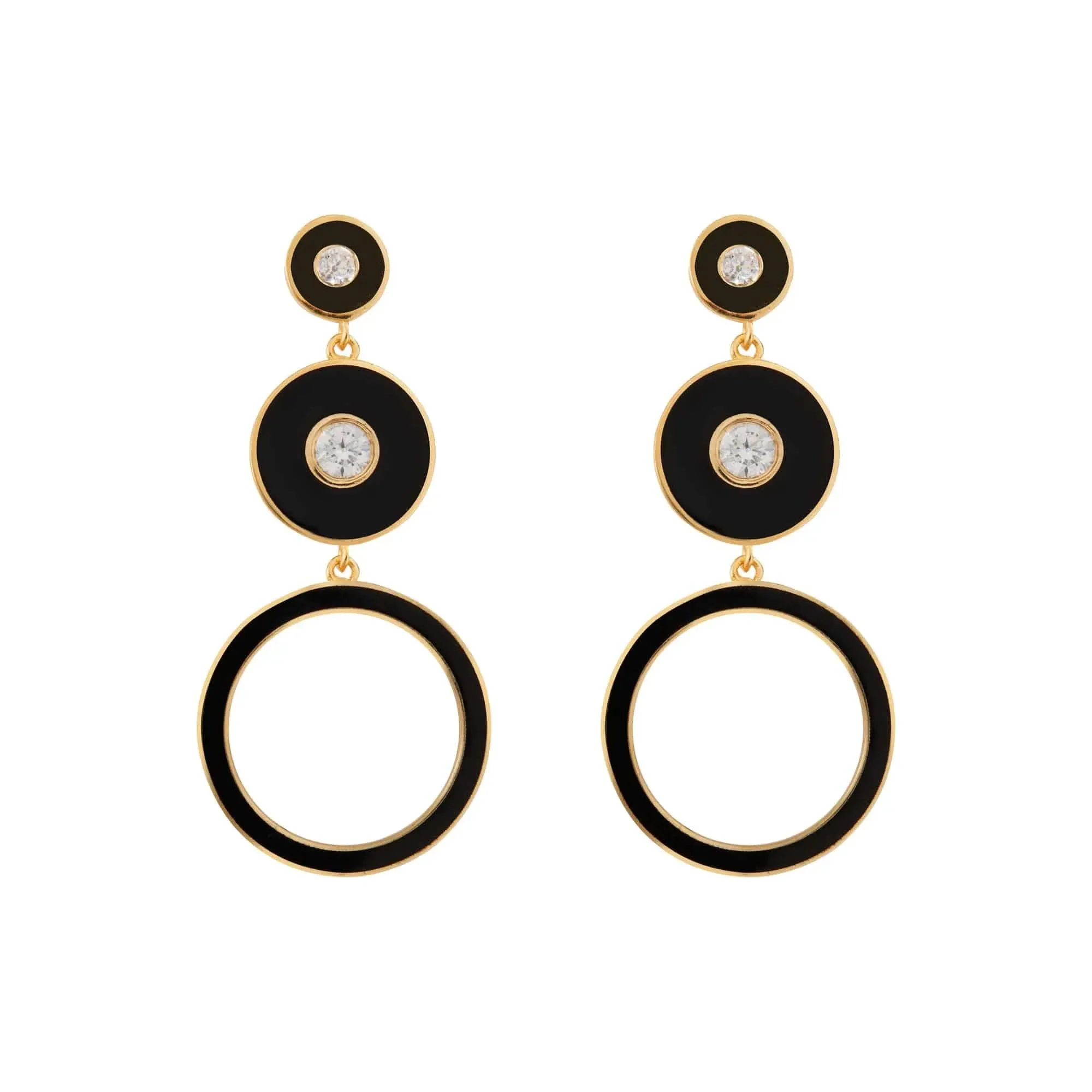 Triple Solitaire Black Enamel