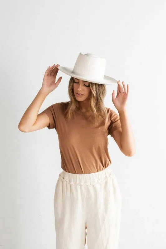 Ty Upturned Brim Hat - Off White