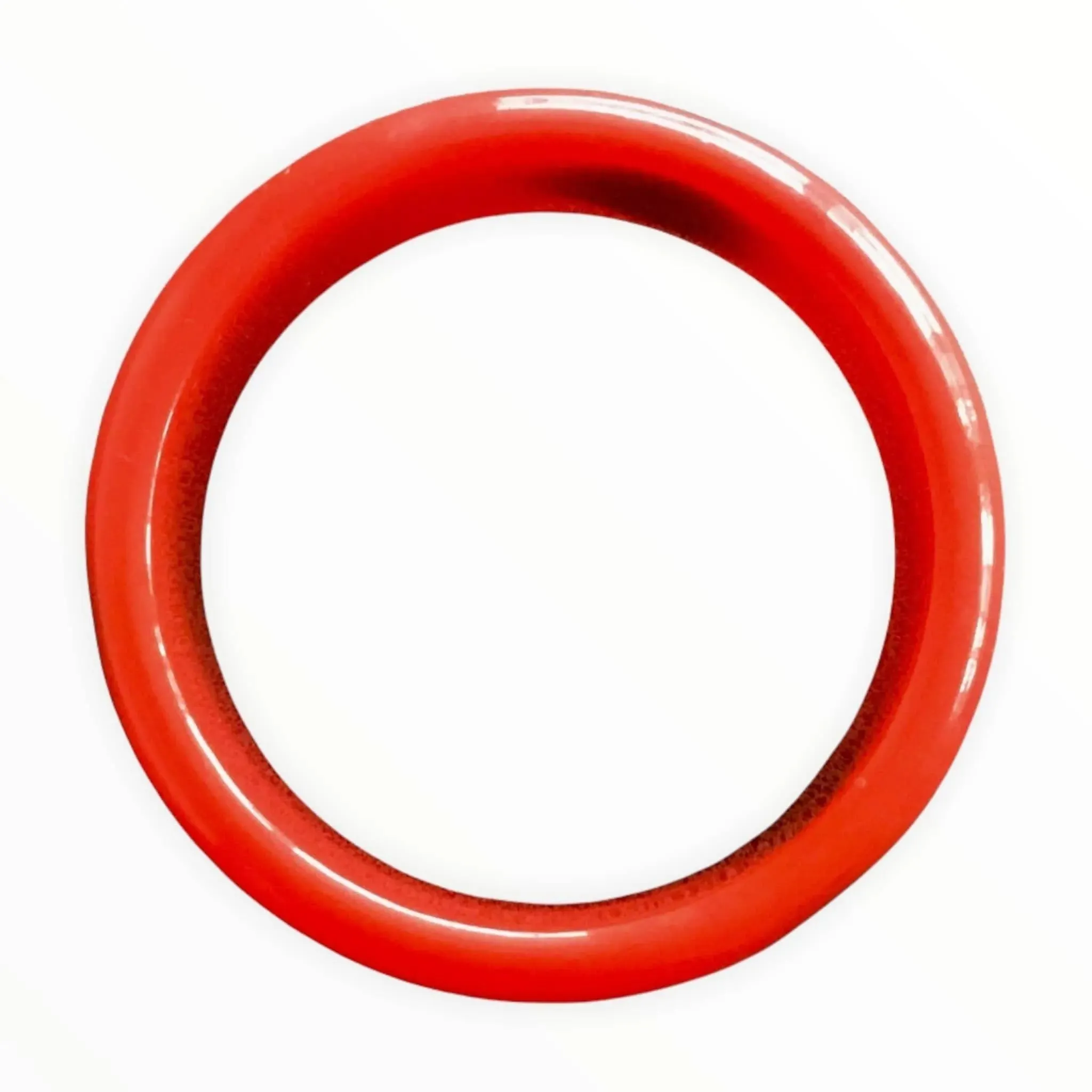 Vintage Bangle Cherry Red with Black Injected Hearts