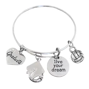 Volleyball Graduation Bracelet- Pick Style