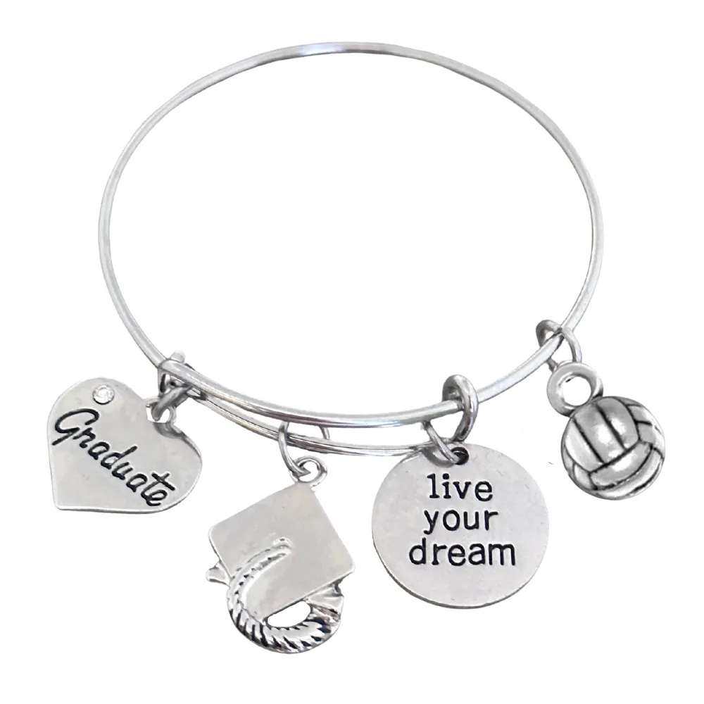 Volleyball Graduation Bracelet- Pick Style