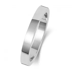 Wedding Band 9K Flat Flat 2.5 mm - 1.4 Wedding  Ring W172WM