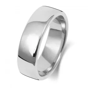 Wedding Band Platinum Soft Court 6mm-1.5 Wedding  Ring WP136M