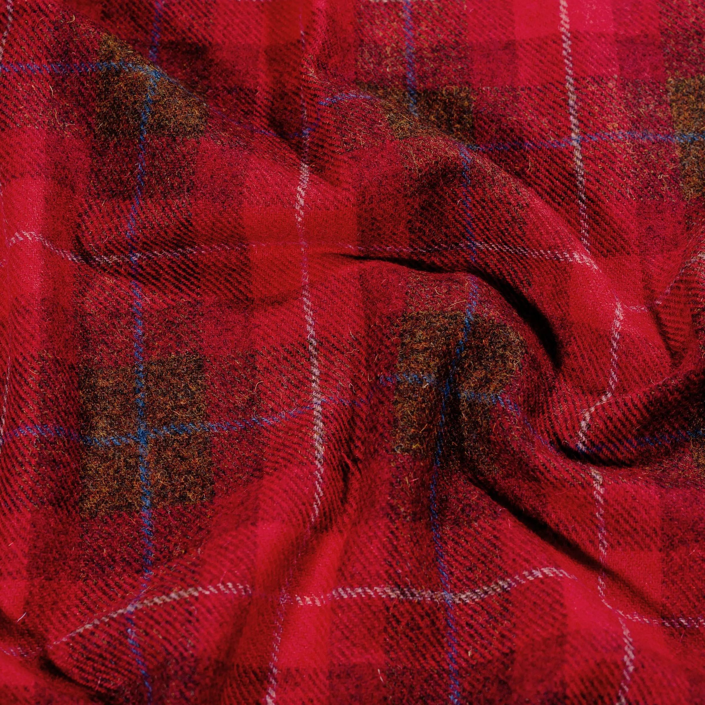 Winterberry Tartan Footstool