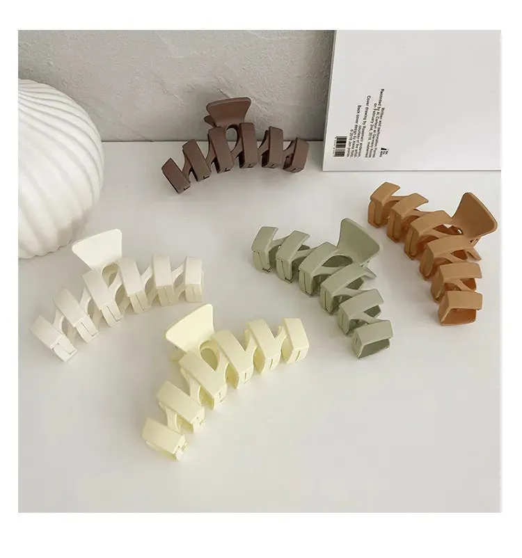 Women's Large Simplicity Grip Frosted Hair Clip