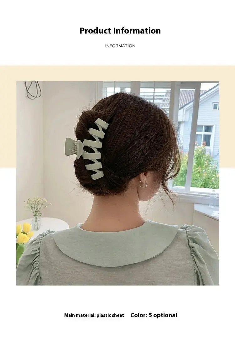 Women's Large Simplicity Grip Frosted Hair Clip