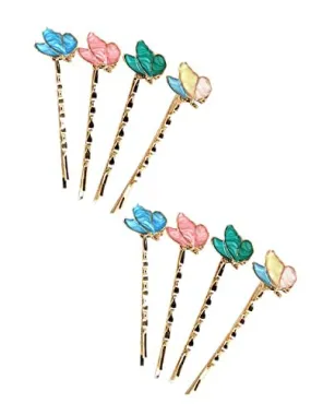 Yellow Chimes Hair Pins for Women Girls Hair Accessories for Women Hair Pin Hairpin Bobby Pins for Hair Pins for Girls Bobby Pins fro women Gift for Women and Girls (Multicolor Butterfly Hair Pin)