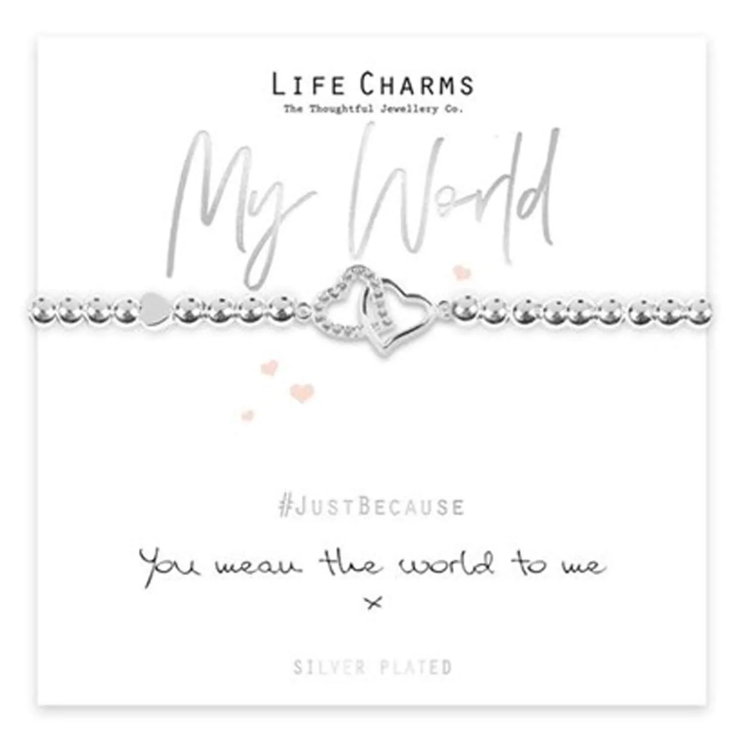 You Mean The World To Me Brace - Silver