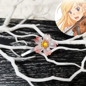 Your Lie in April Shigatsu wa Kimi no Uso Kaori Miyazono Hairpin Cosplay Accessory Prop