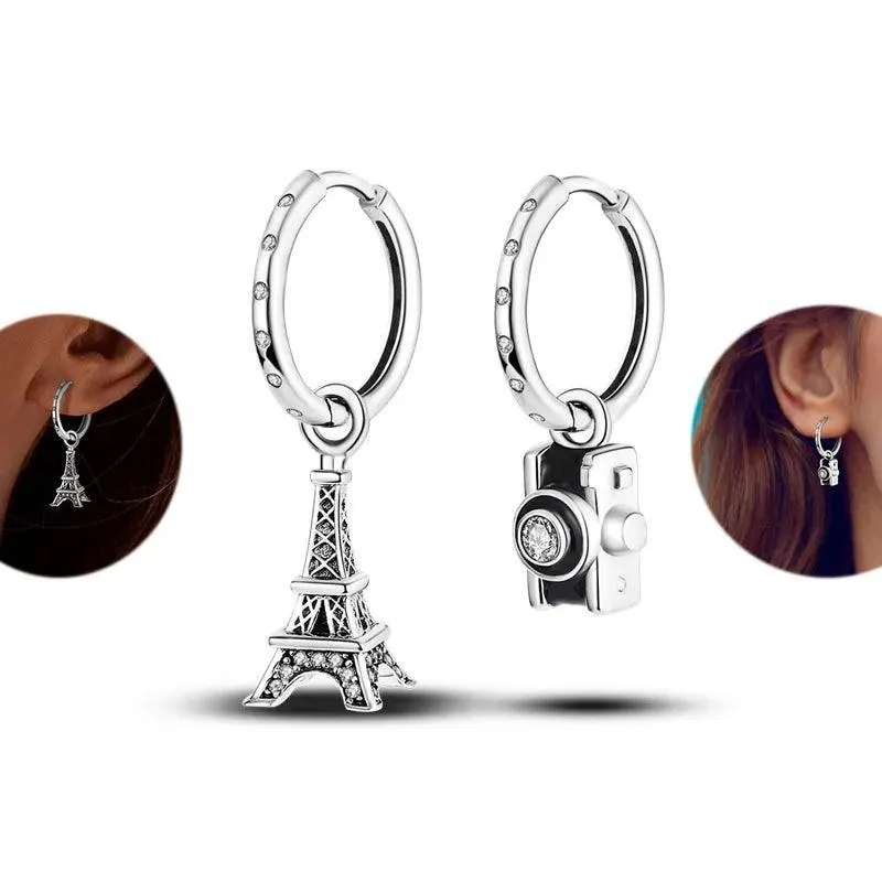 Zircon Heart Shaped Silver Earrings: Elegant Gift for Women’s Special Occasions