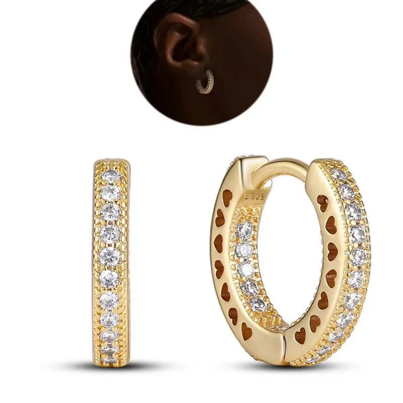 Zircon Heart Shaped Silver Earrings: Elegant Gift for Women’s Special Occasions