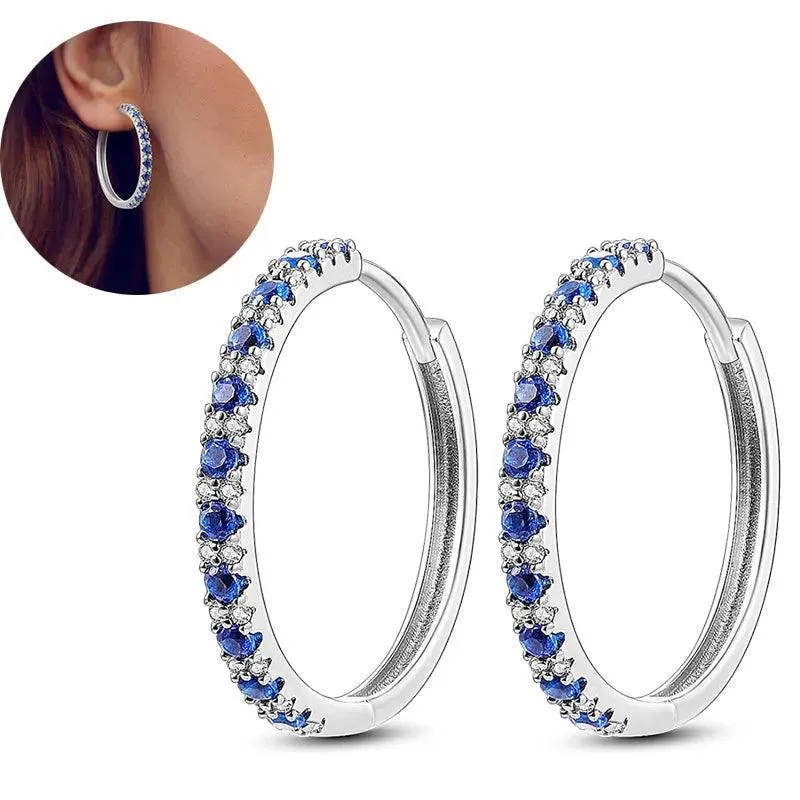 Zircon Heart Shaped Silver Earrings: Elegant Gift for Women’s Special Occasions