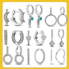 Zircon Heart Shaped Silver Earrings: Elegant Gift for Women’s Special Occasions