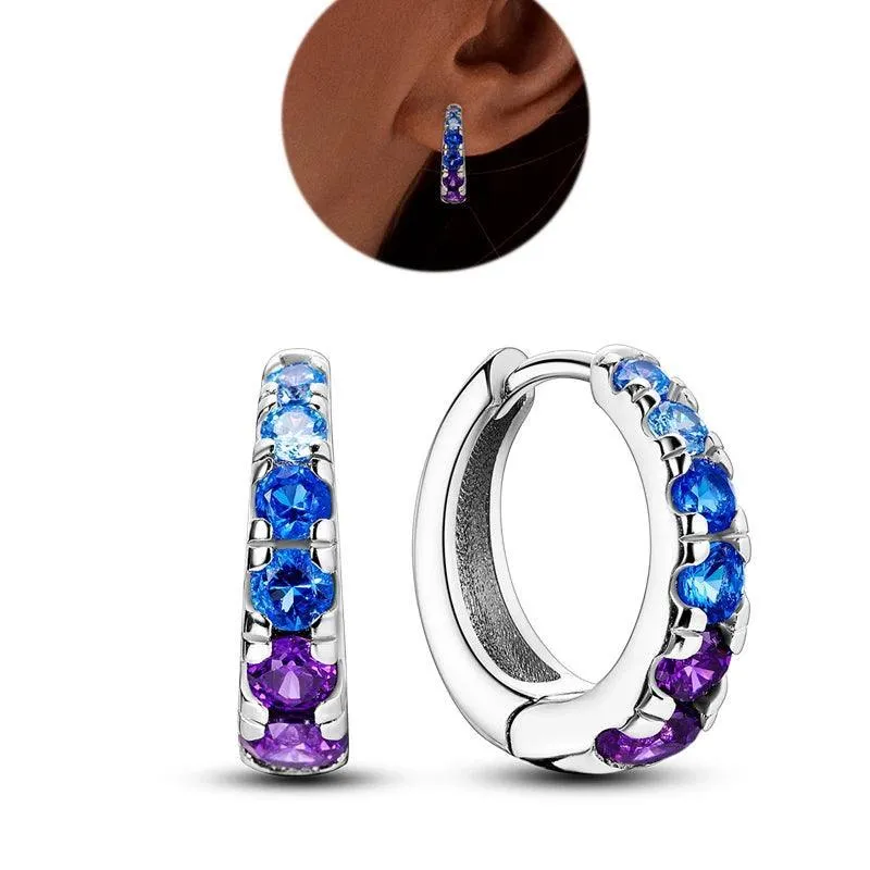 Zircon Heart Shaped Silver Earrings: Elegant Gift for Women’s Special Occasions