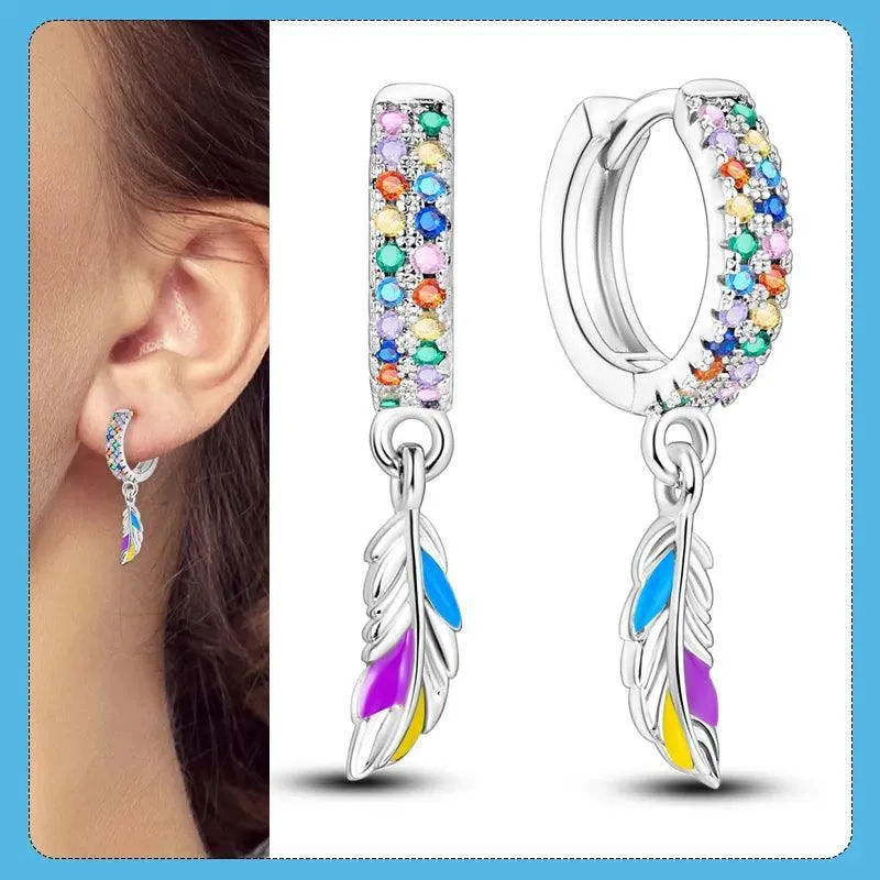 Zircon Heart Shaped Silver Earrings: Elegant Gift for Women’s Special Occasions